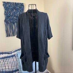 MICHAEL KORS Open Front Cable Knit Cardigan Sz M